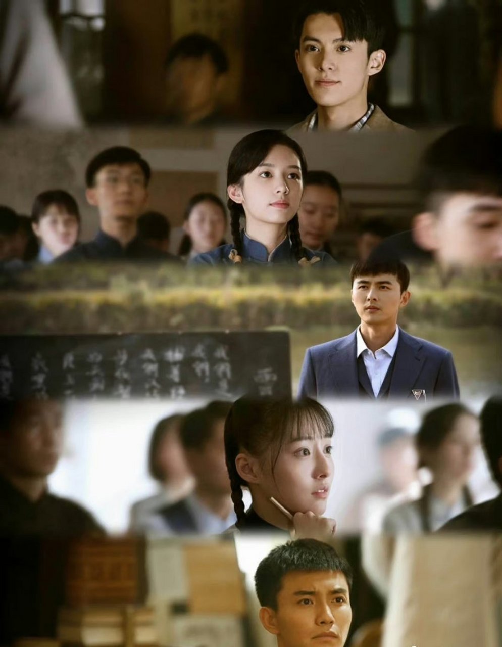 王鹤棣周也战火中的青春妆造##王鹤棣周也新剧妆造#