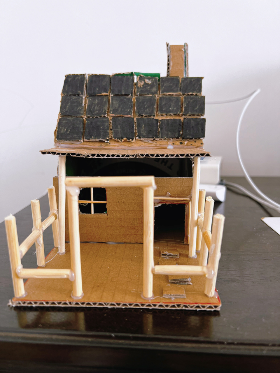 幼儿园手工作业之古建筑房屋 老师又给家长出难题,不过盖房子这事还得