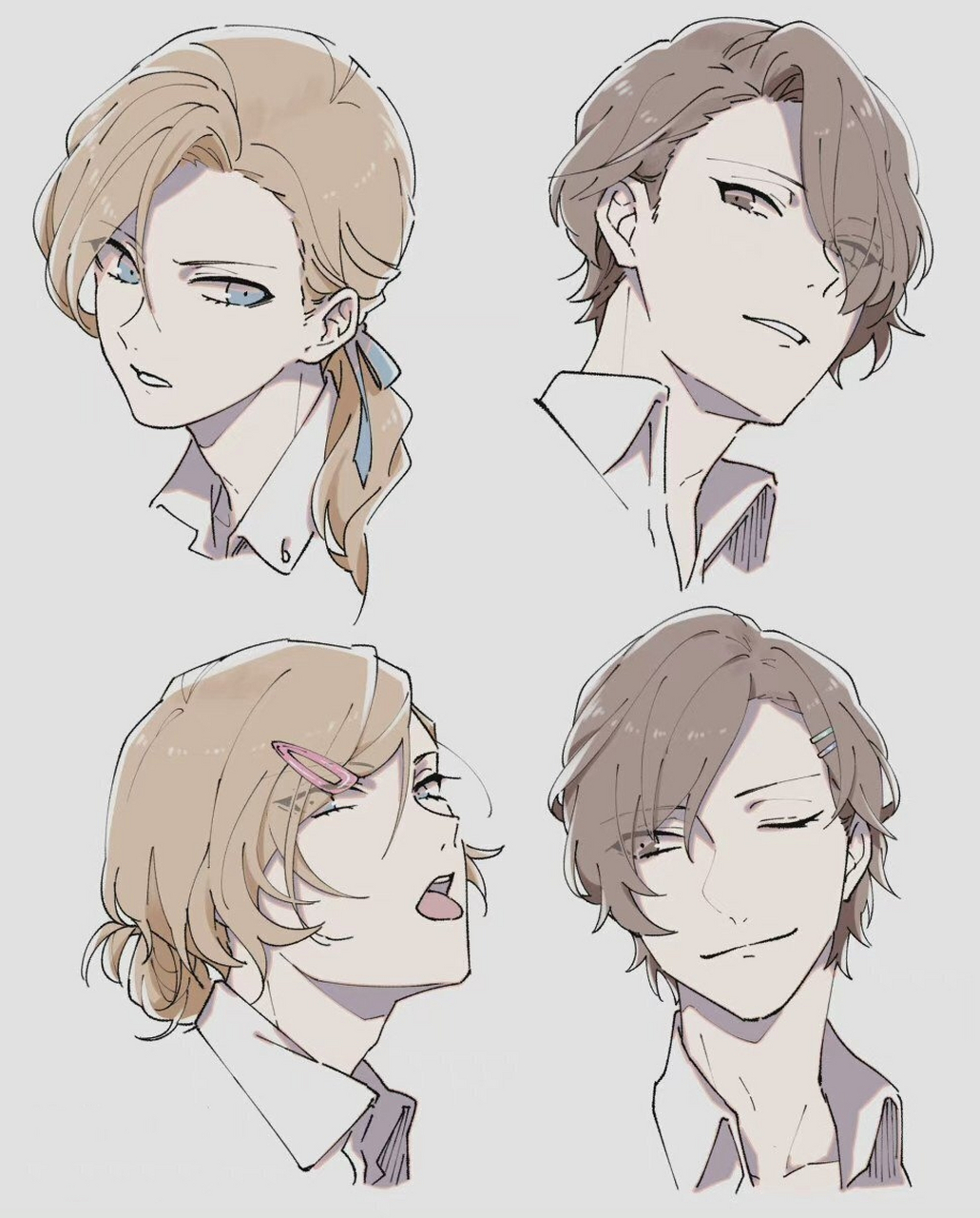 日系动漫男生发型参考         0