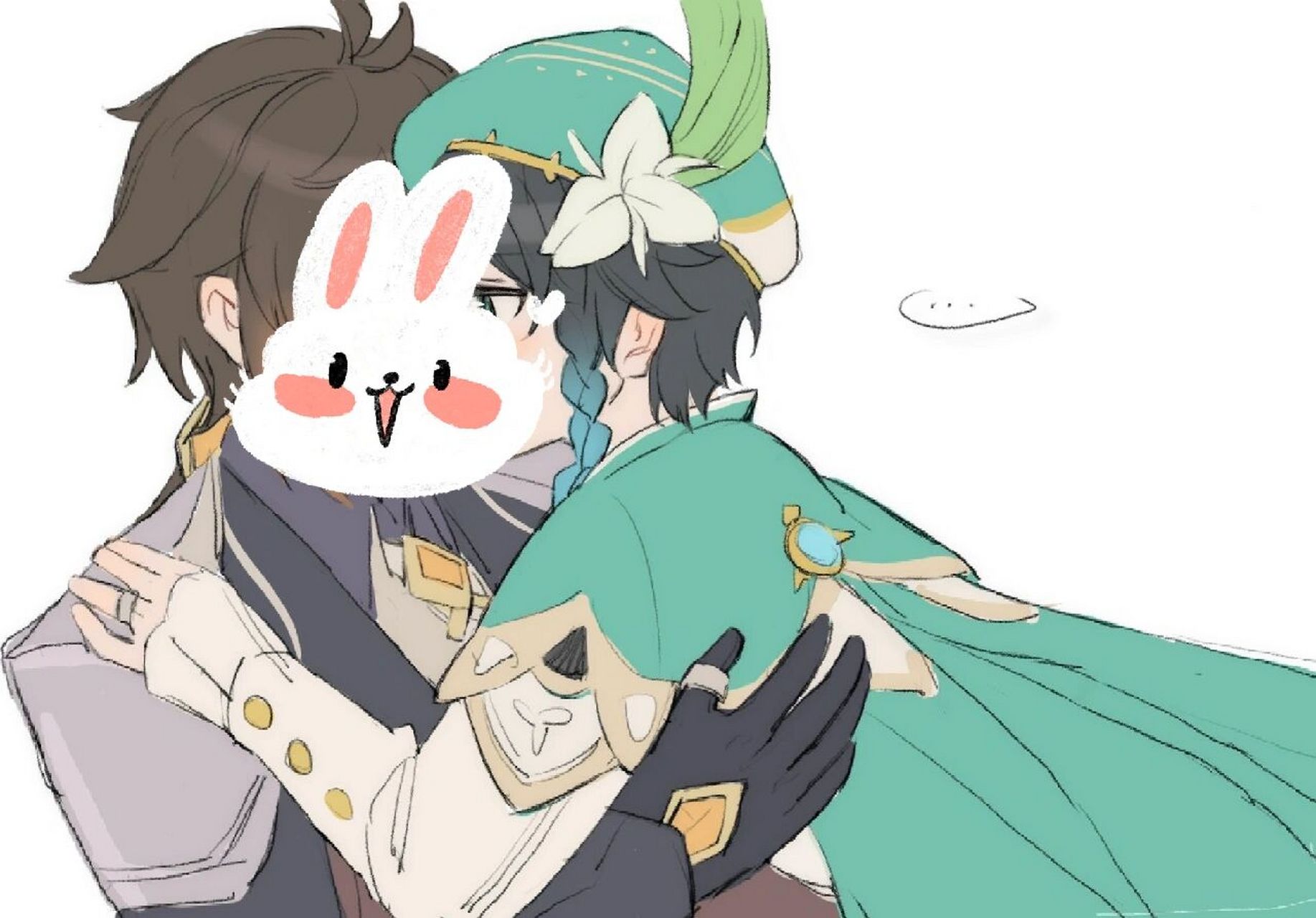 温迪和钟离关系吼吼!ta好爱ta!  图源私戳,单纯分享,单纯分享