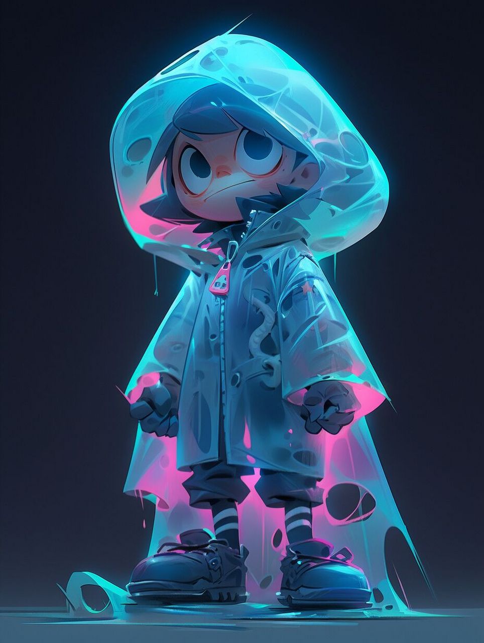 模式:niji expressive 咒语: 3d toys, ip, fluorescent translucent