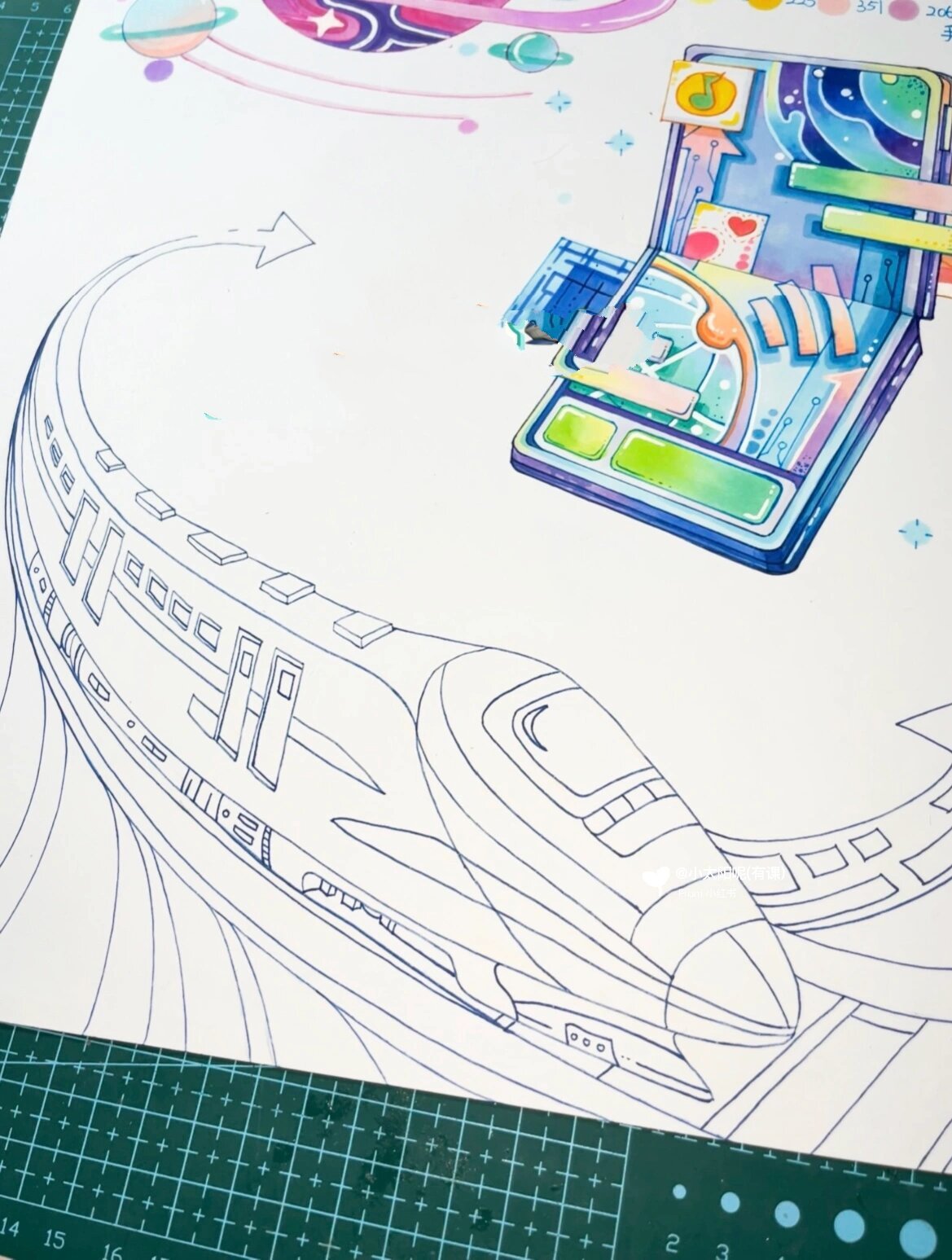 常用的高铁🚄来喽‼️期待上色吧