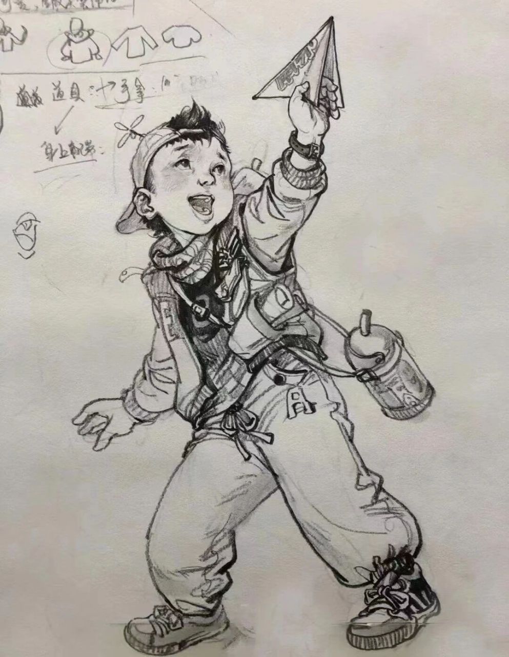 速写小朋友!敲重点 总是把小孩子画成大爷怎么办1.