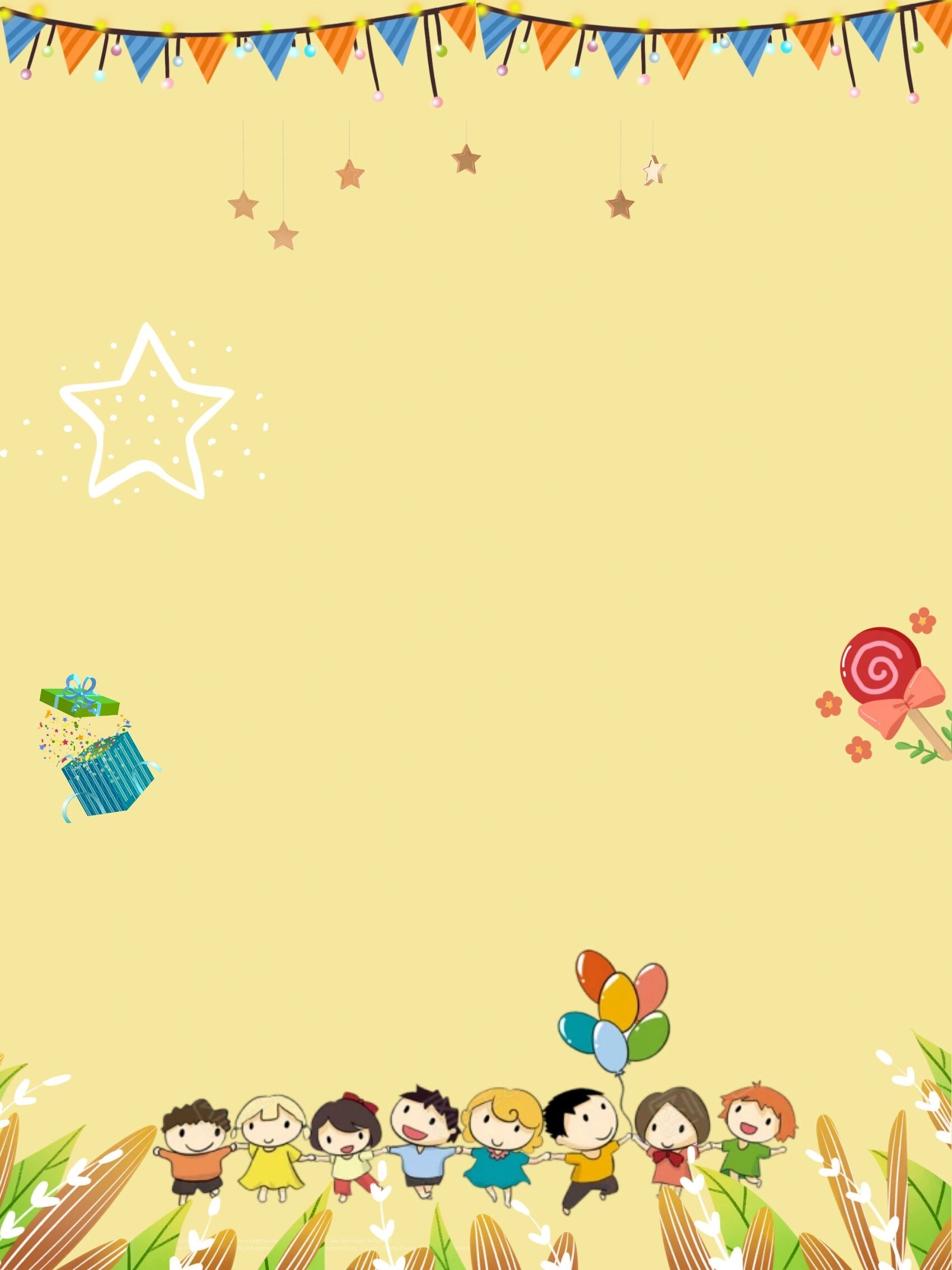 儿童可爱卡通背景素材🌈