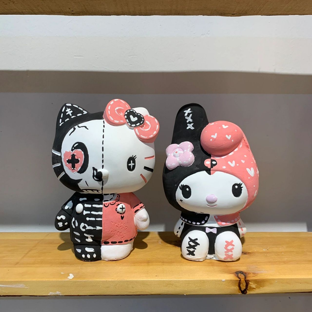 美乐蒂&hello kitty石膏娃娃涂色 #  美乐蒂石膏娃娃77hello kitty