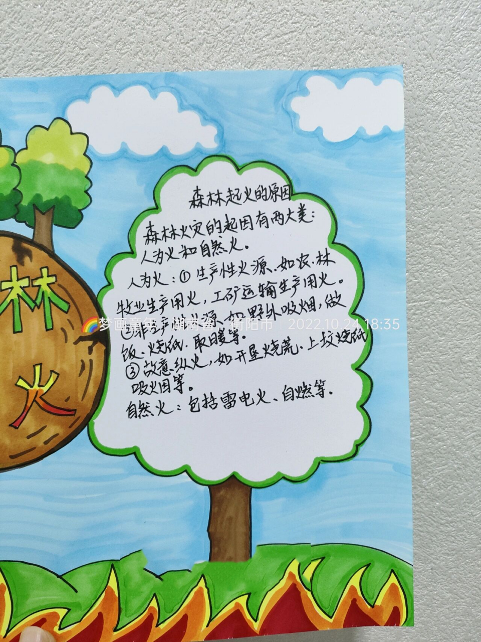 森林防火手抄报加内容  原创在这里哦! 临摹作品,不喜勿喷!