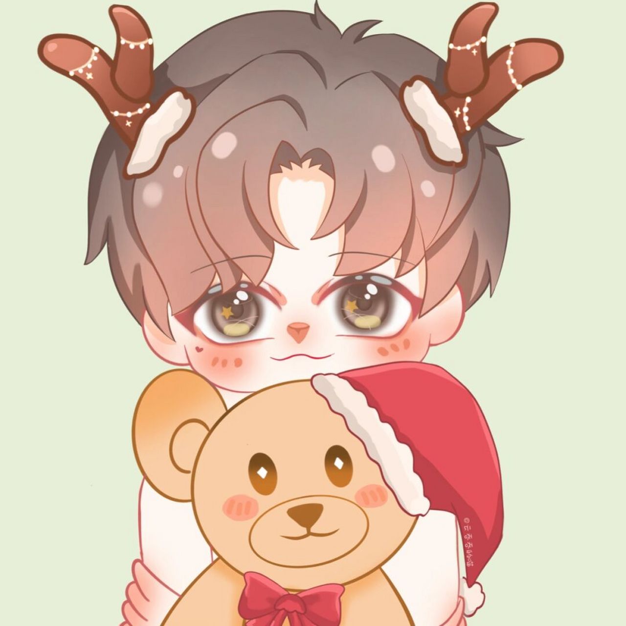 q版人物 | 像小鹿的罗一舟 踩着尾巴的尾巴终于完成啦!