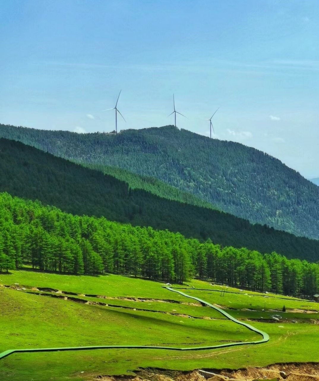 娄烦云顶山   太原避暑好地方 高山流水 绿草茵茵