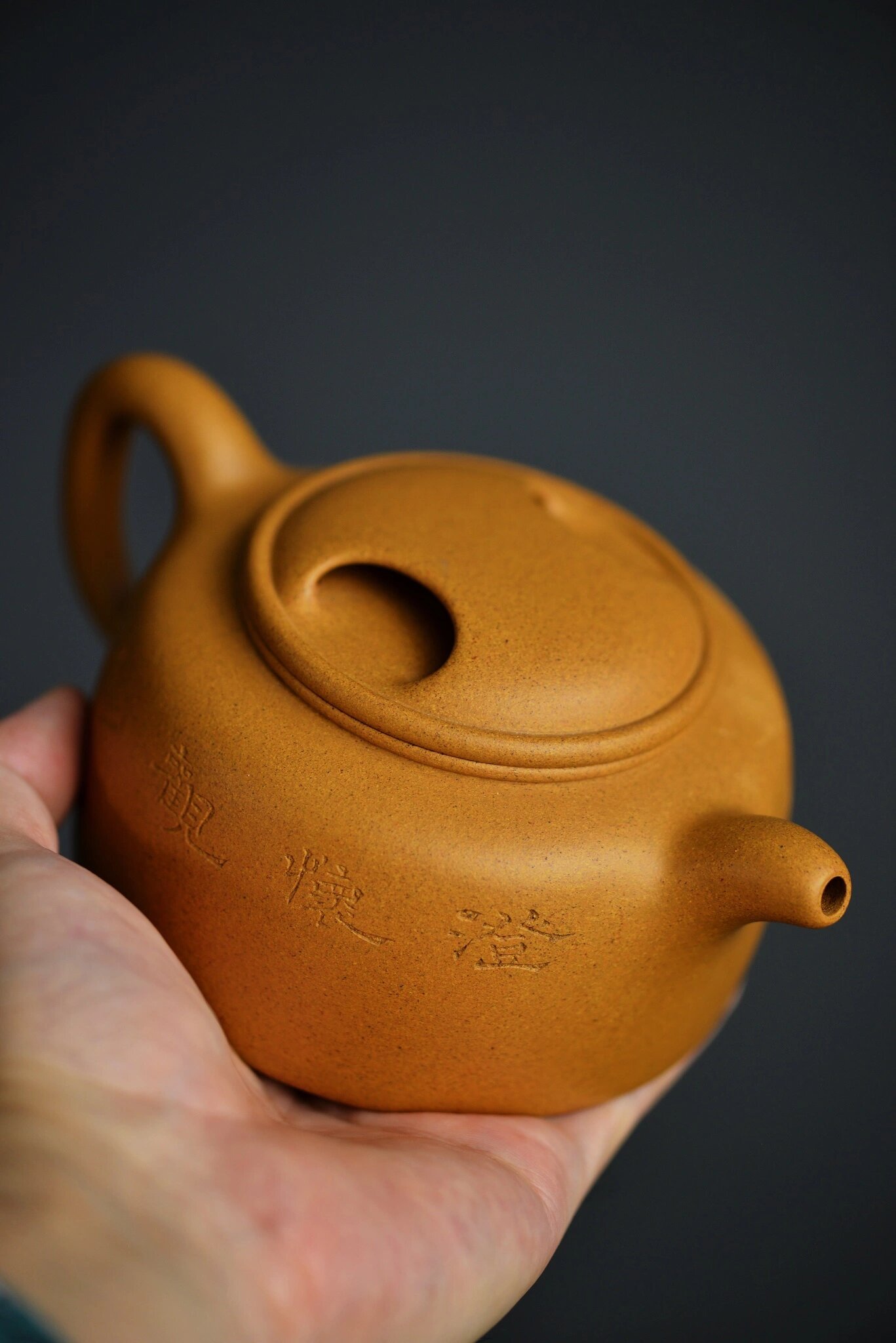 曲峰全手力作摹顾景舟【牛盖莲子壶】