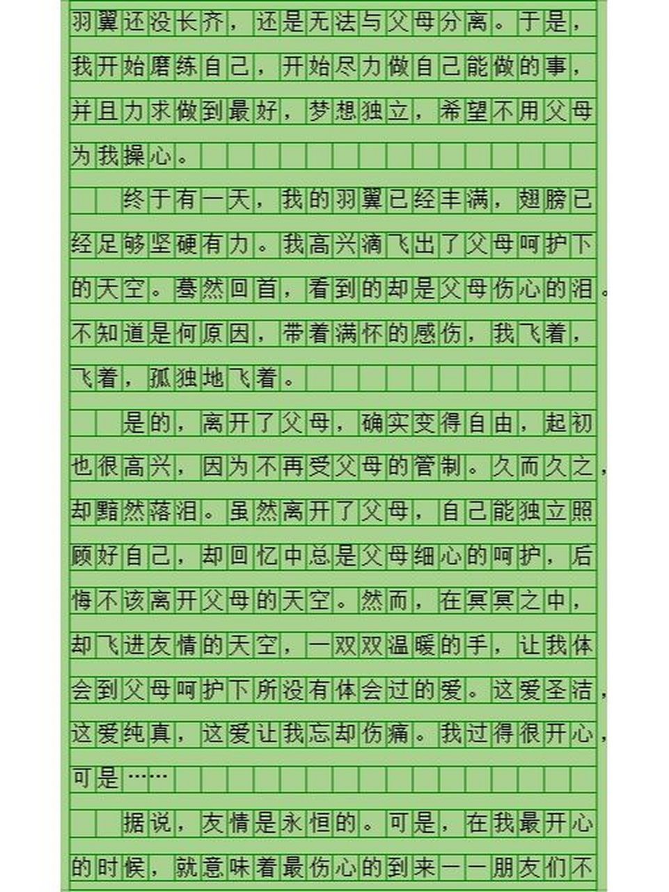 优秀作文《梦想飞翔》