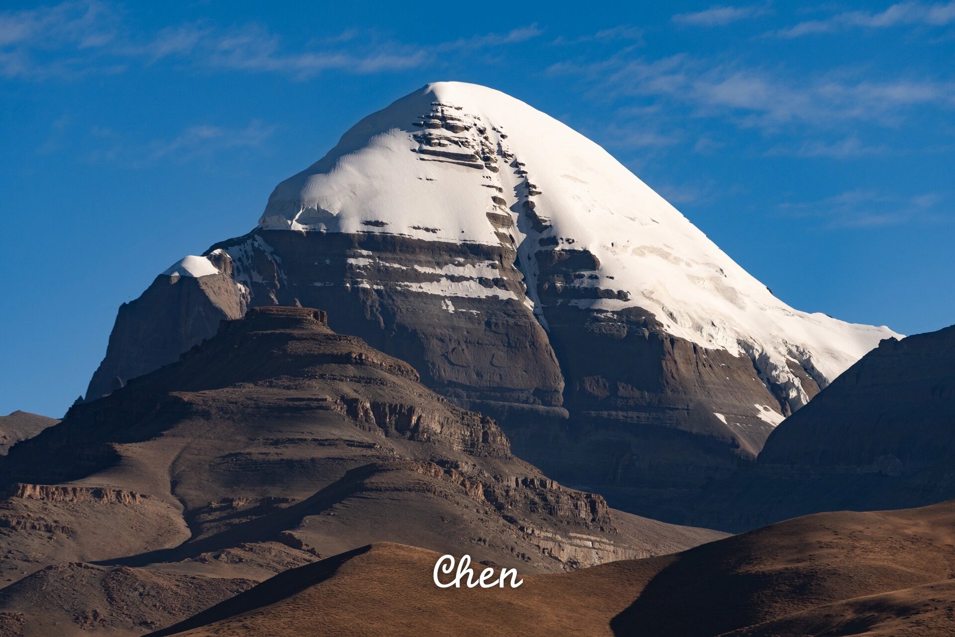 日照金山(珠峰 冈仁波齐 这趟行程真的运气超级好 去珠峰的时候差点