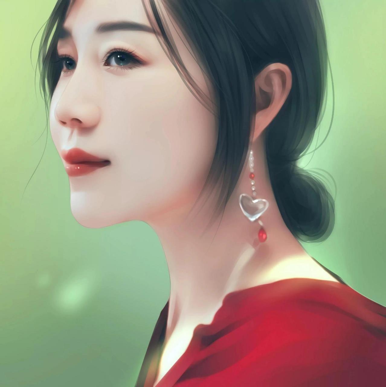 换个女人最旺财的手绘头像吧,高颜值招财奥 旺夫又招财的手绘头像,让
