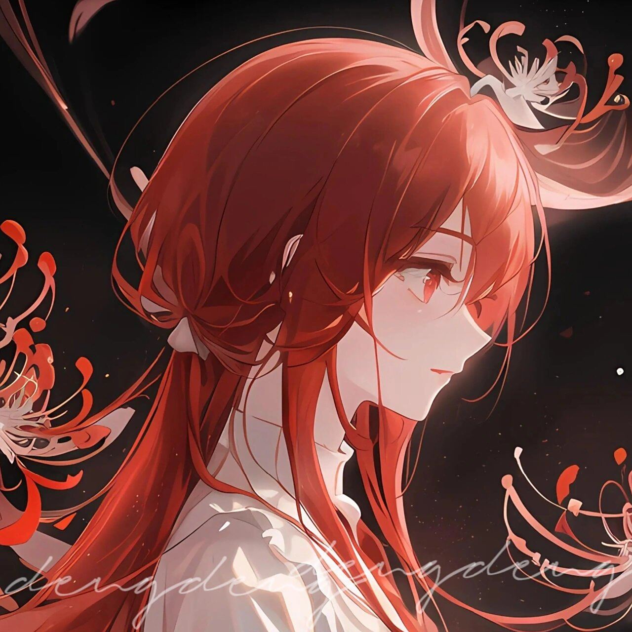 见花不见叶,见叶不见花|彼岸花情头 投稿人:.小米 .暮色沉溺 若夏