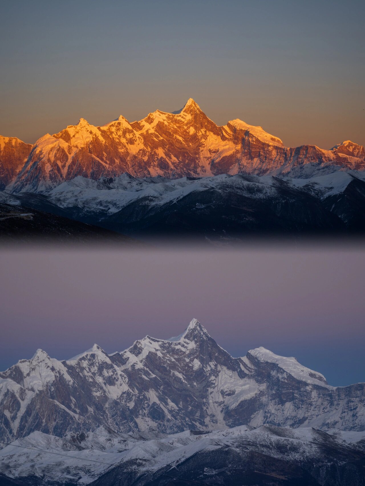 "中国最美雪山,南迦巴瓦 "