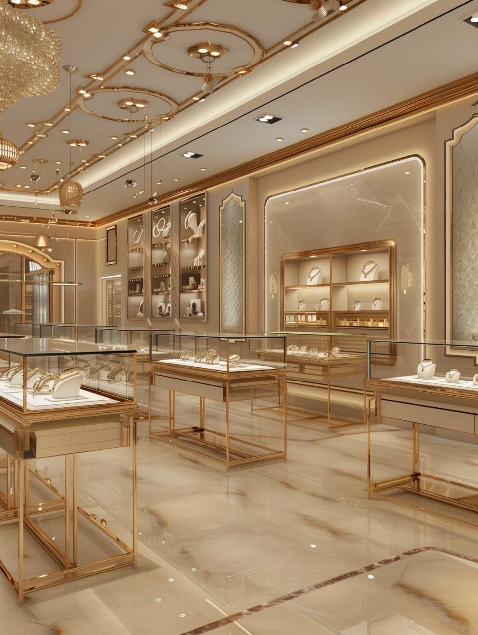 在珠宝店的照明设计中,灯光的选取堪称一门艺术95它不仅仅是为了