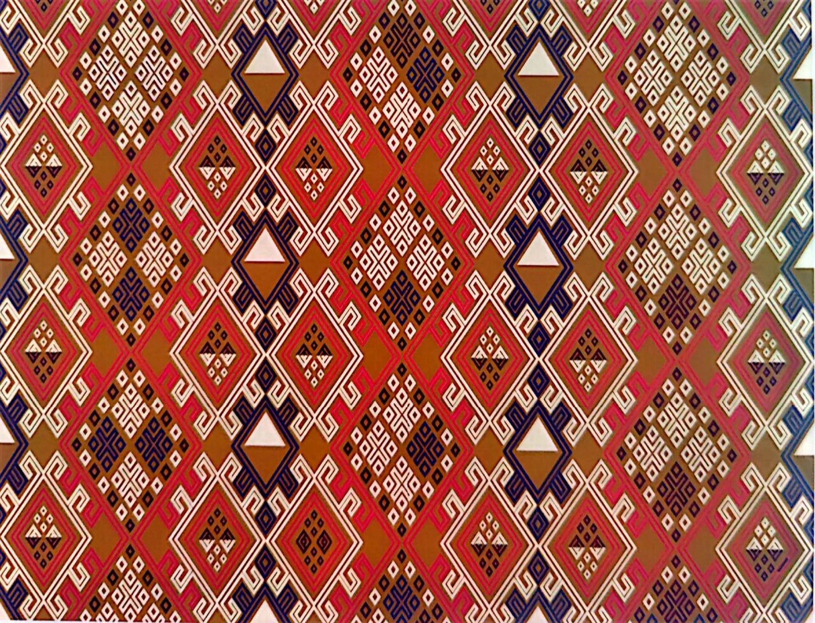 中国传统纹样--少数民族图案《第一期》 图二:侗族 织锦被面 图三