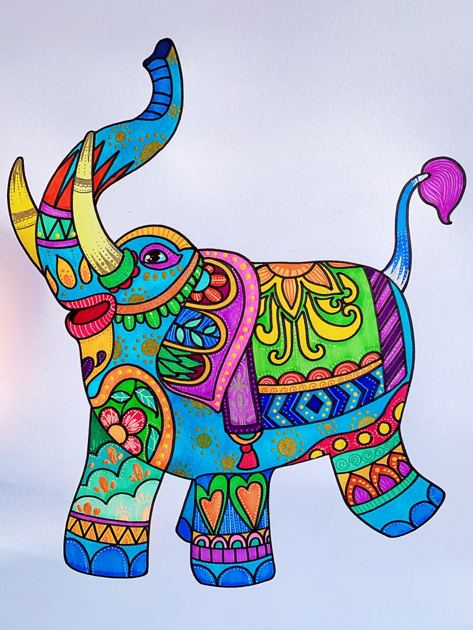 儿童绘画课程教学—《大象》 大象已经安排上啦 我竟然不小心给大象画