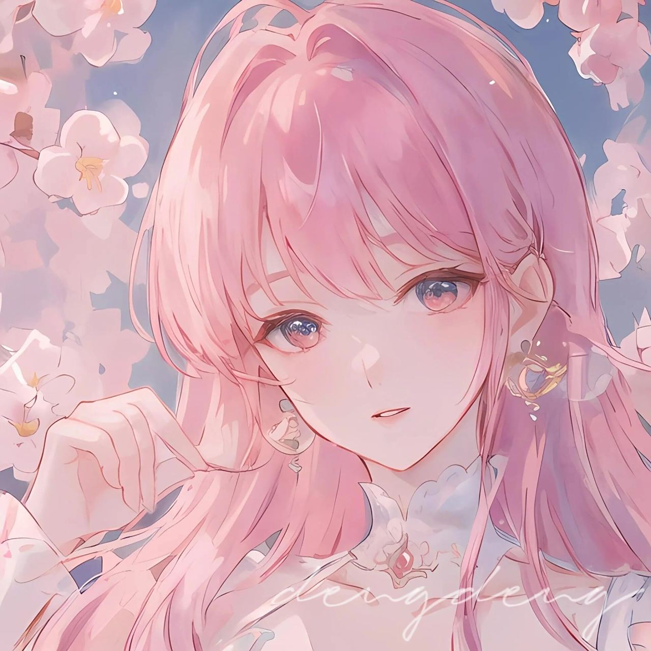 二次元粉色系闺蜜头像