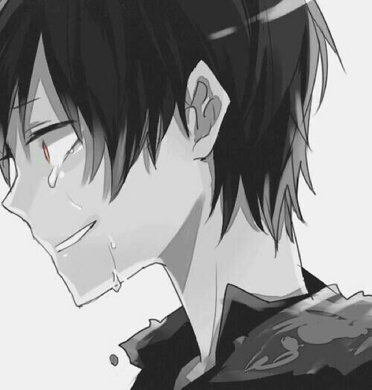 翻了翻评论区,不知是哪位小可爱要的漫画男生流泪的图片