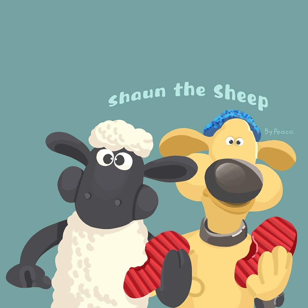 小羊肖恩 情头 原创手绘头像 二转请标明出处 禁止商用