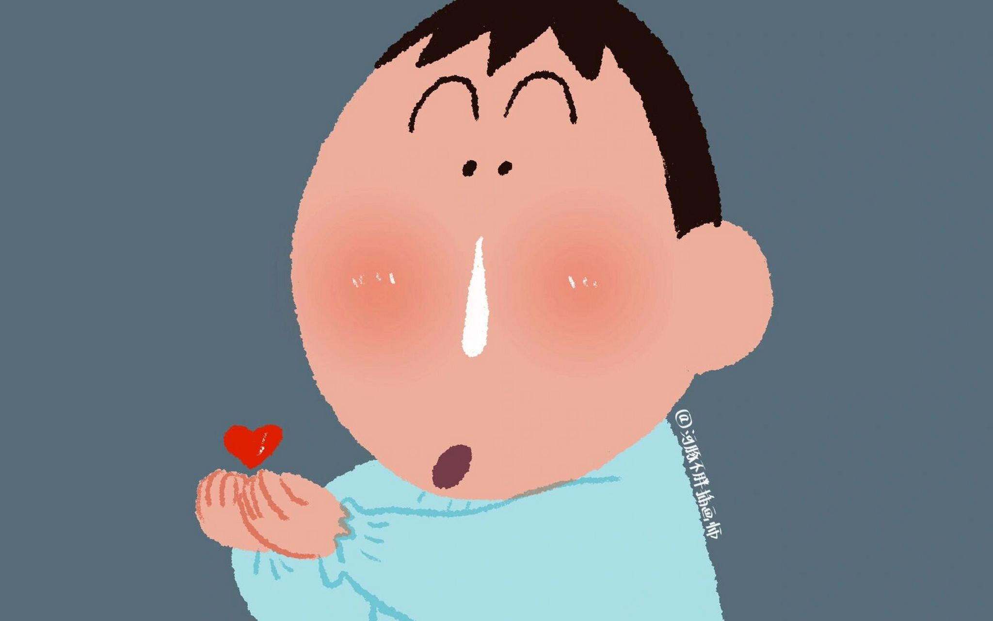 蜡笔小新·阿呆可爱电脑壁纸 阿呆阿呆,可可爱爱[坏笑][坏笑][坏笑]