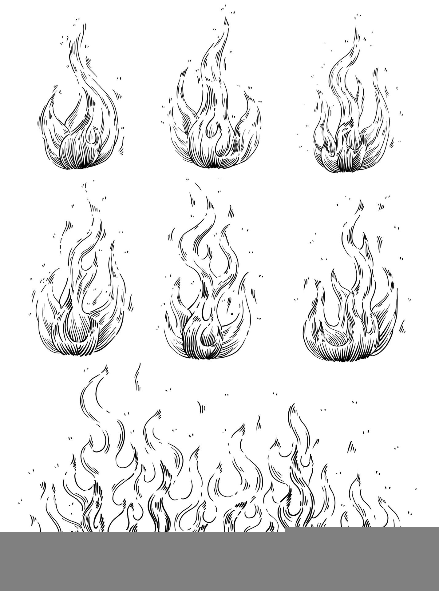 不同形态火焰97画法合集97右滑查看教程