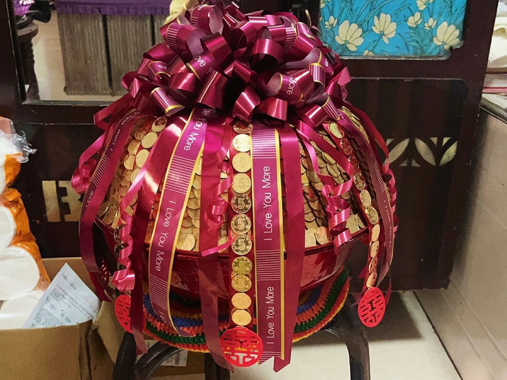 陪嫁聚宝盆90纯手工制作90好重呀!
