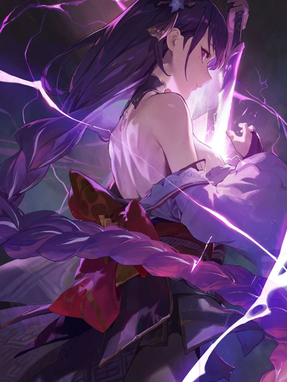 二次元游戏《原神》-雷电将军 巴尔泽布,游戏《原神》中的角色,又名"