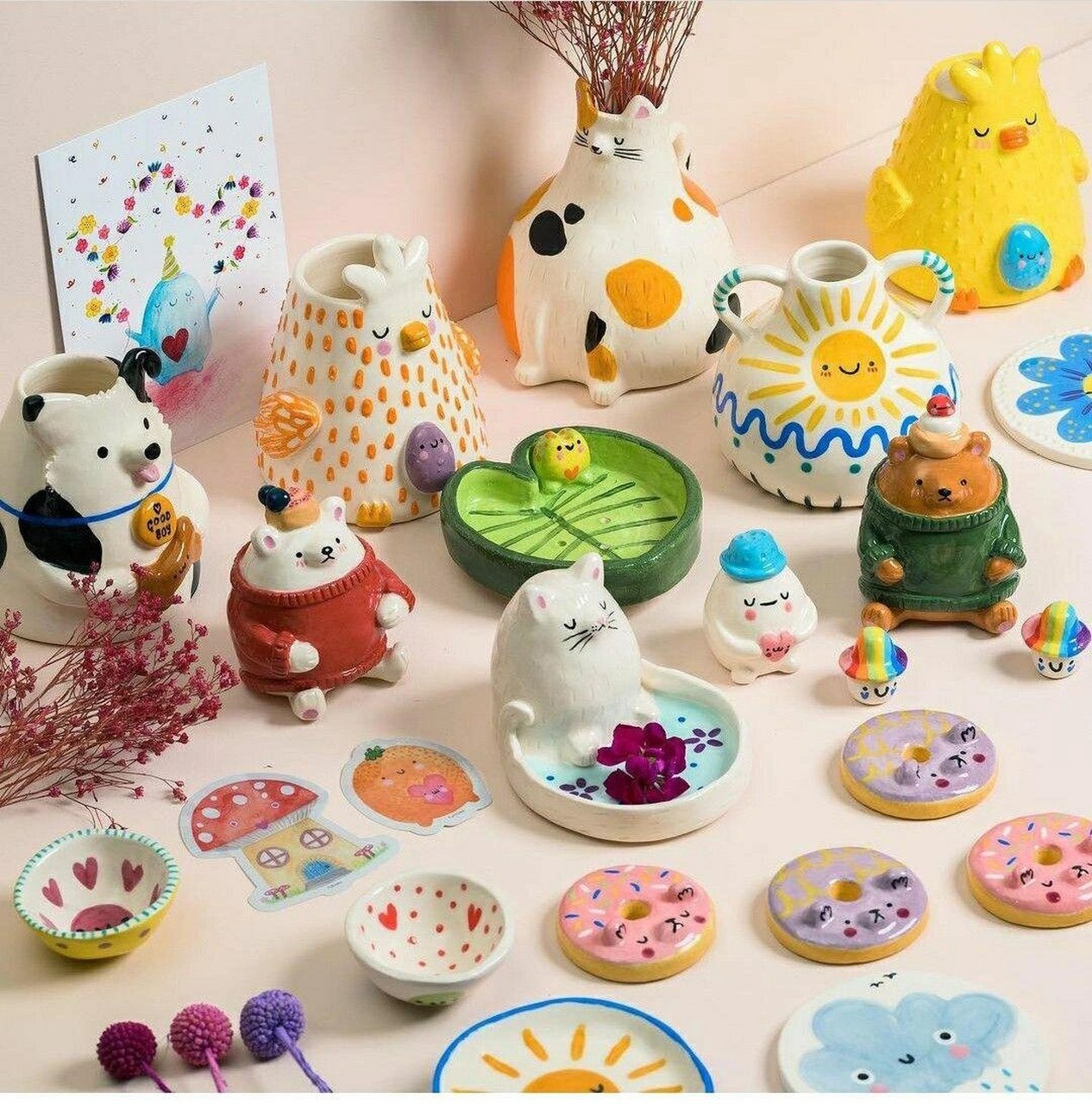 手作分享‖石塑粘土小摆件分享 from:pinterest (9/365) 石塑粘土