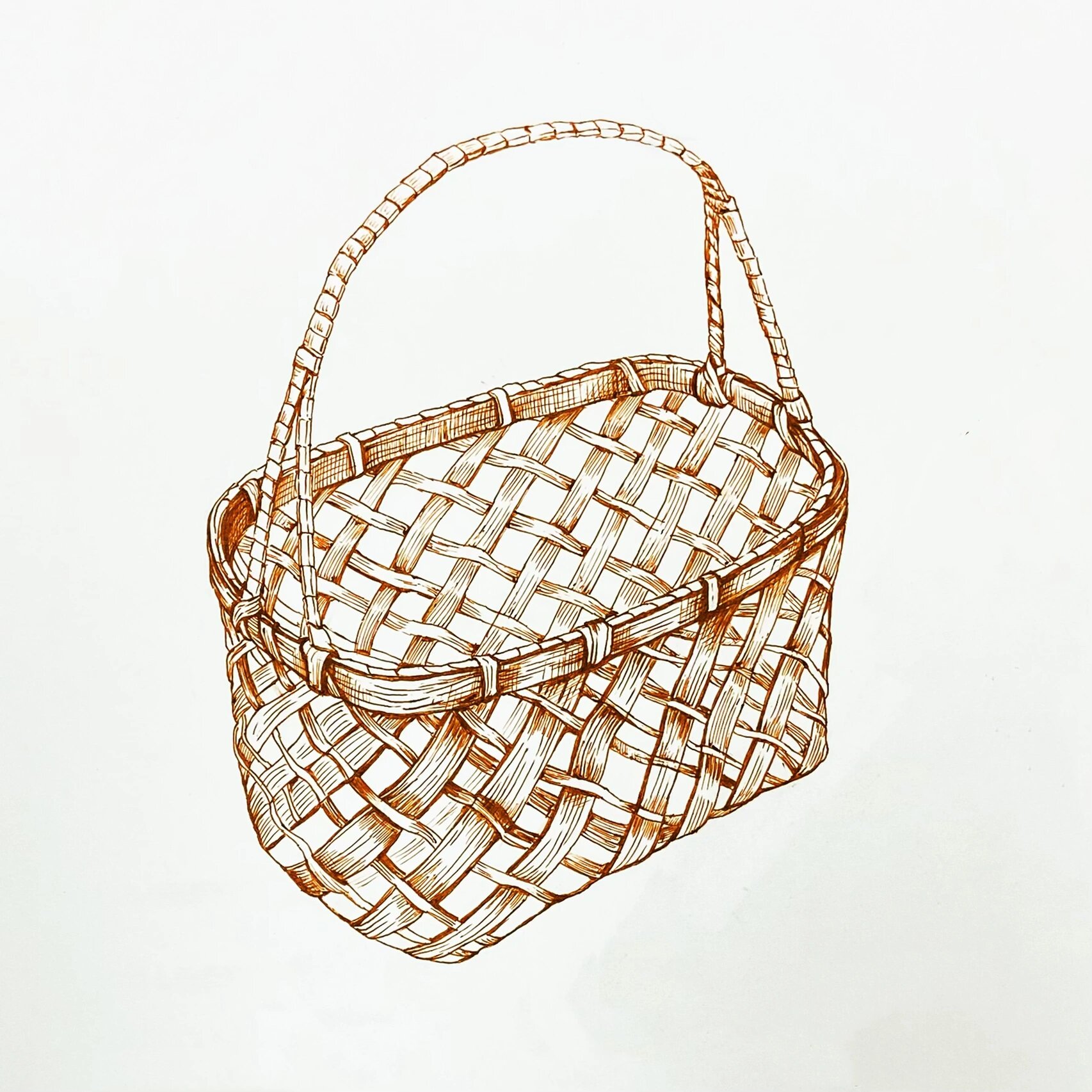 速写|竹篮04不要打水哦90