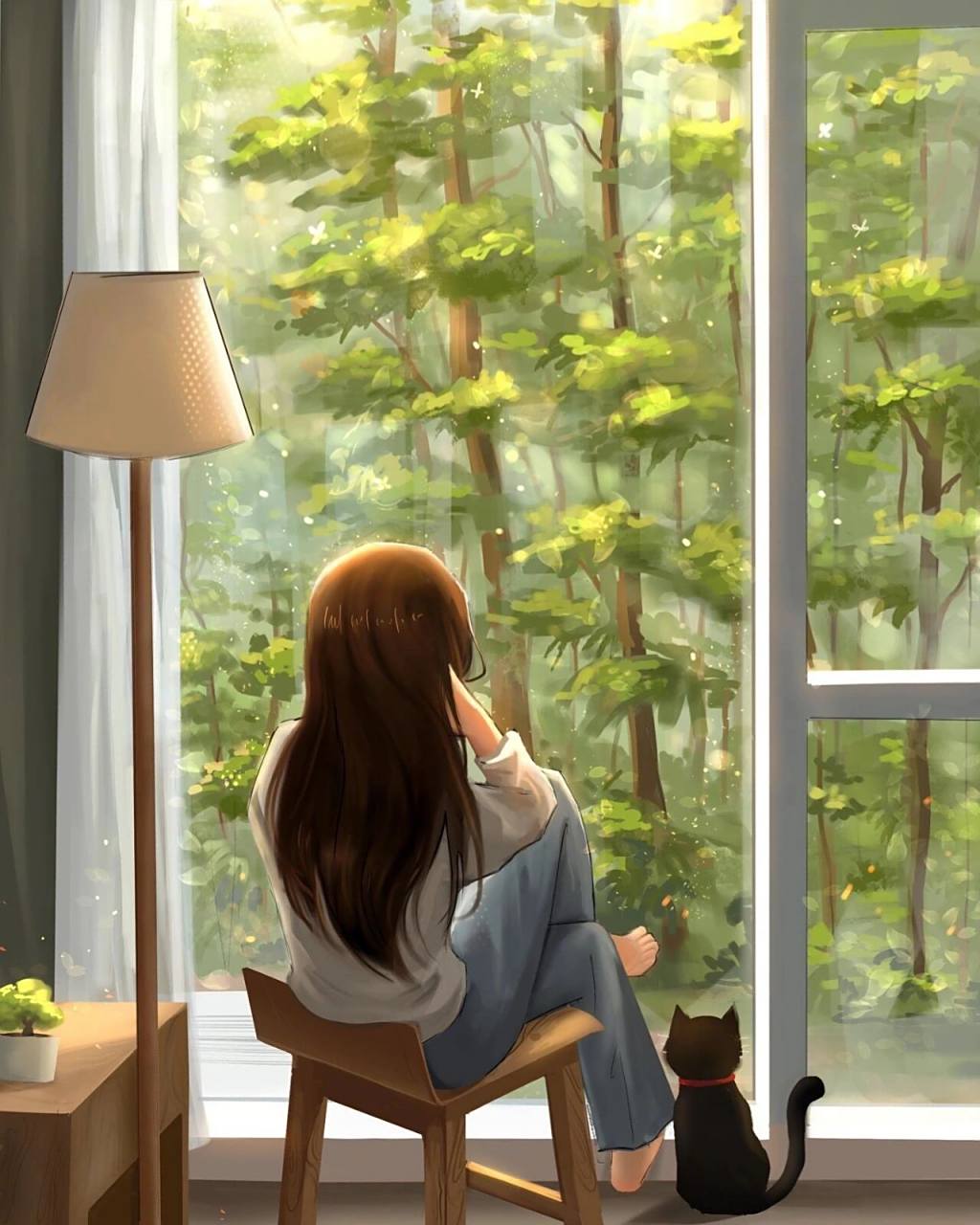 腹有诗书气自华的文艺女生头像 作者为插画师:samyang,图片均为网络找