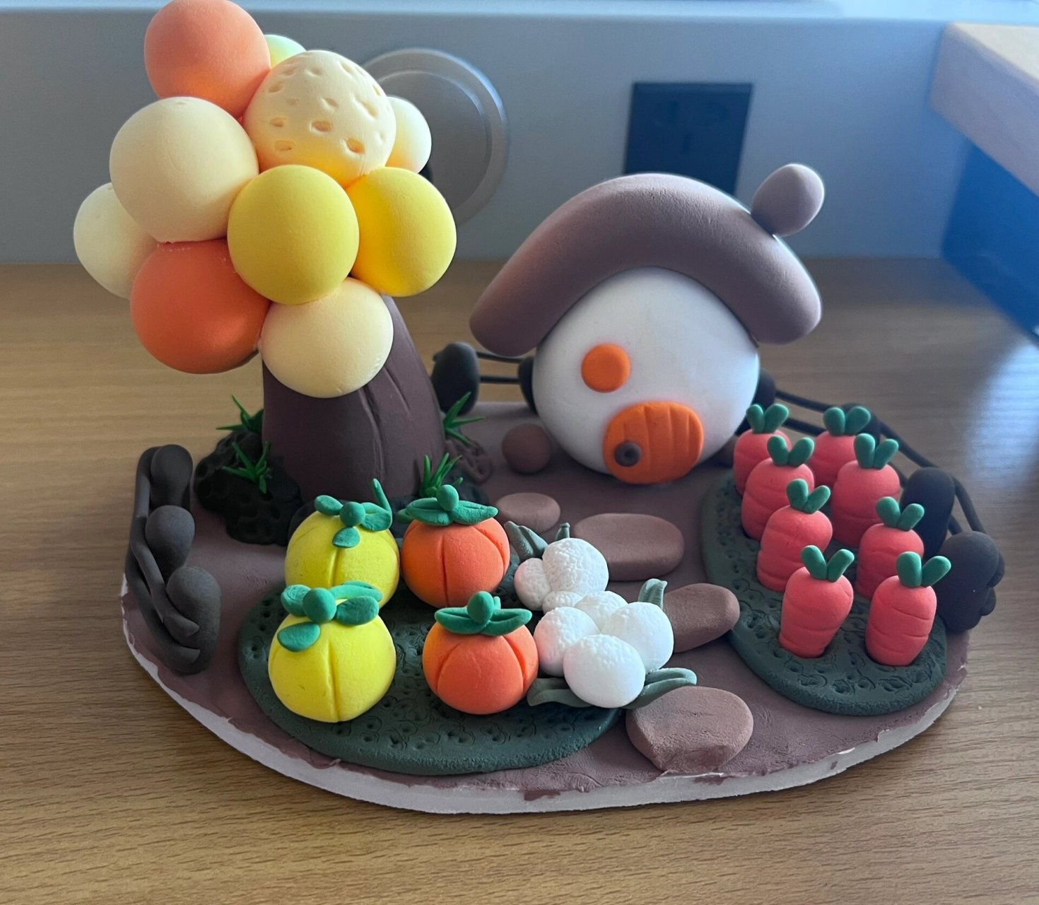 我的手工日常# #diy超轻粘土# #幼儿园环创# #粘土手工# #粘土