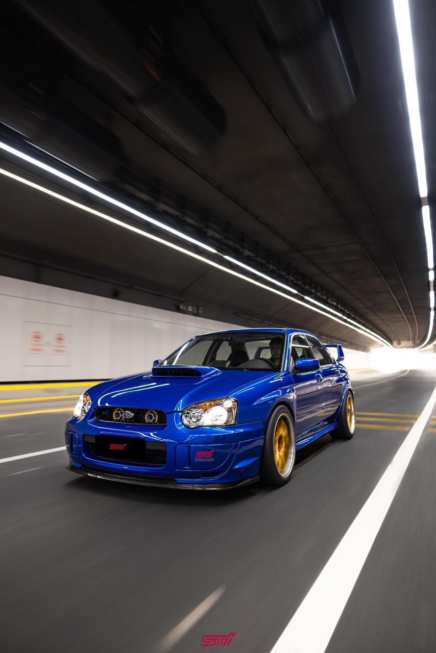 目前国内保有量个位数,这也是最后一代拉线油门的sti,也是斯巴鲁03