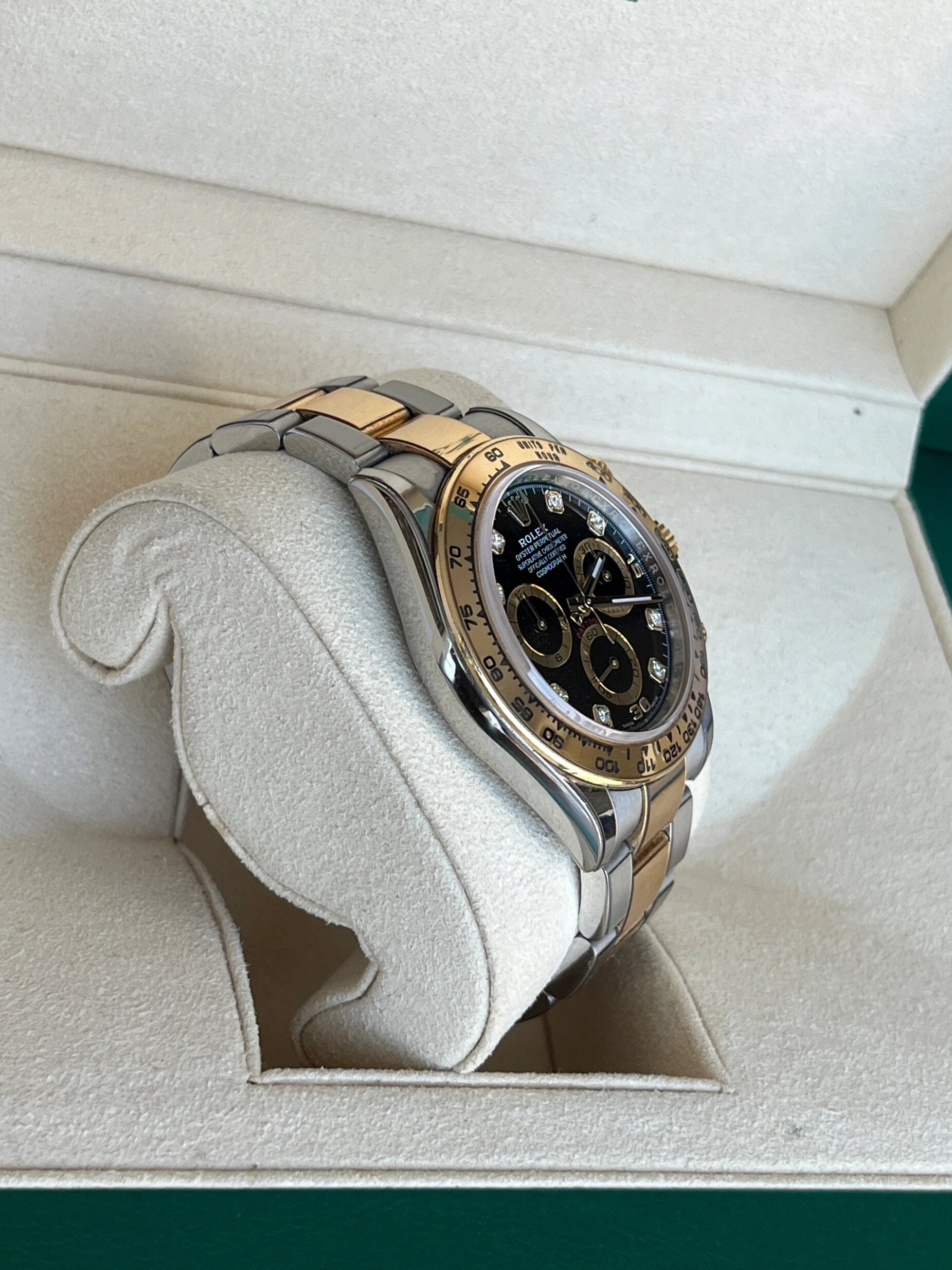 劳力士116503金眼睛 间金黑钻迪通拿 又是上新的一天!