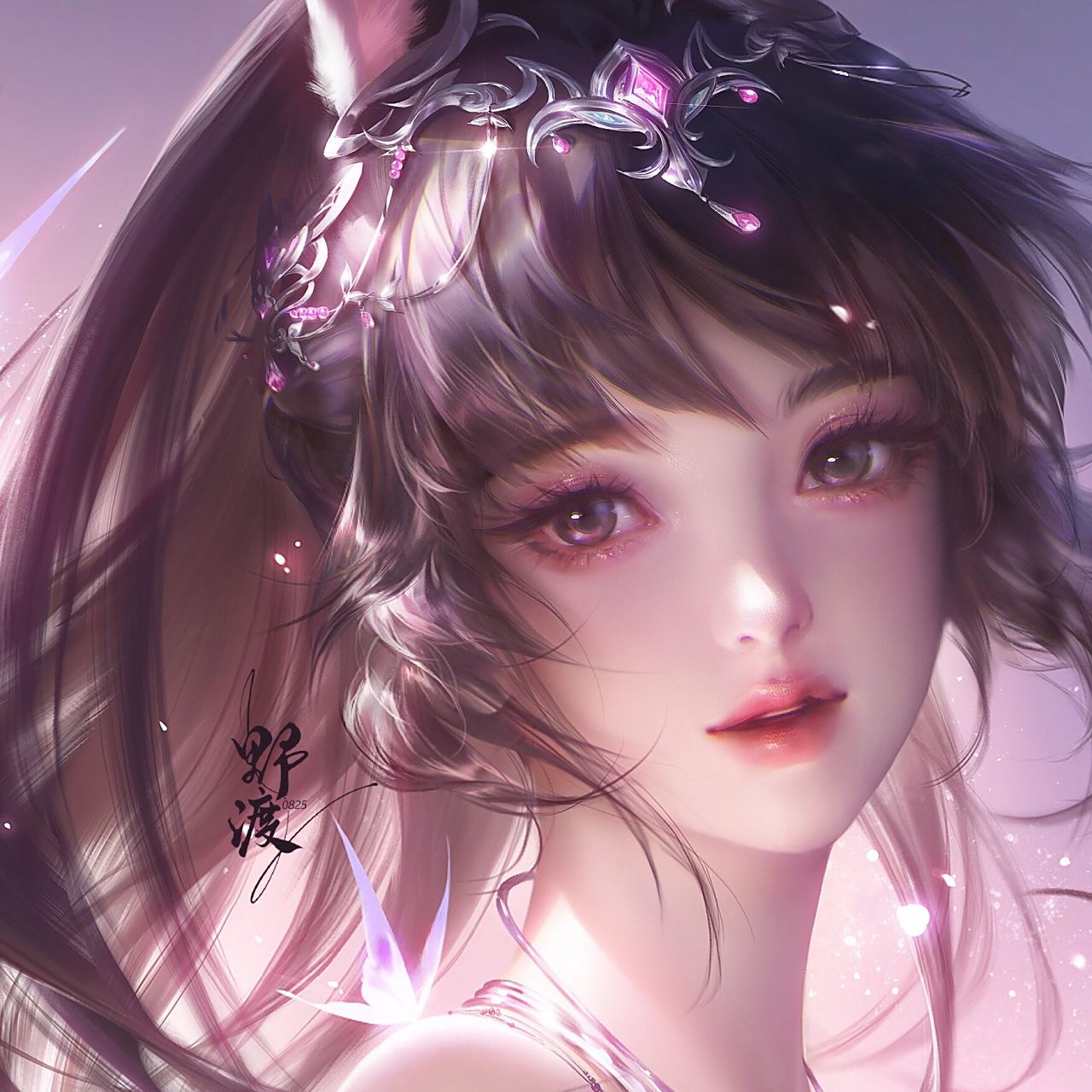 感谢 老师在百忙之中能抽空绘制小舞的头像,给0825生日庆一个惊喜