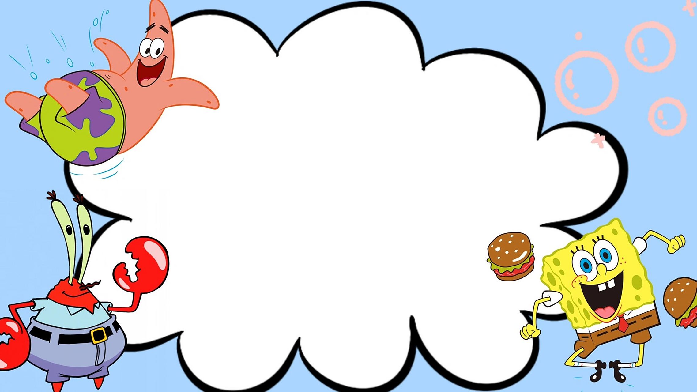 海绵宝宝ppt背景图分享|超级可爱!