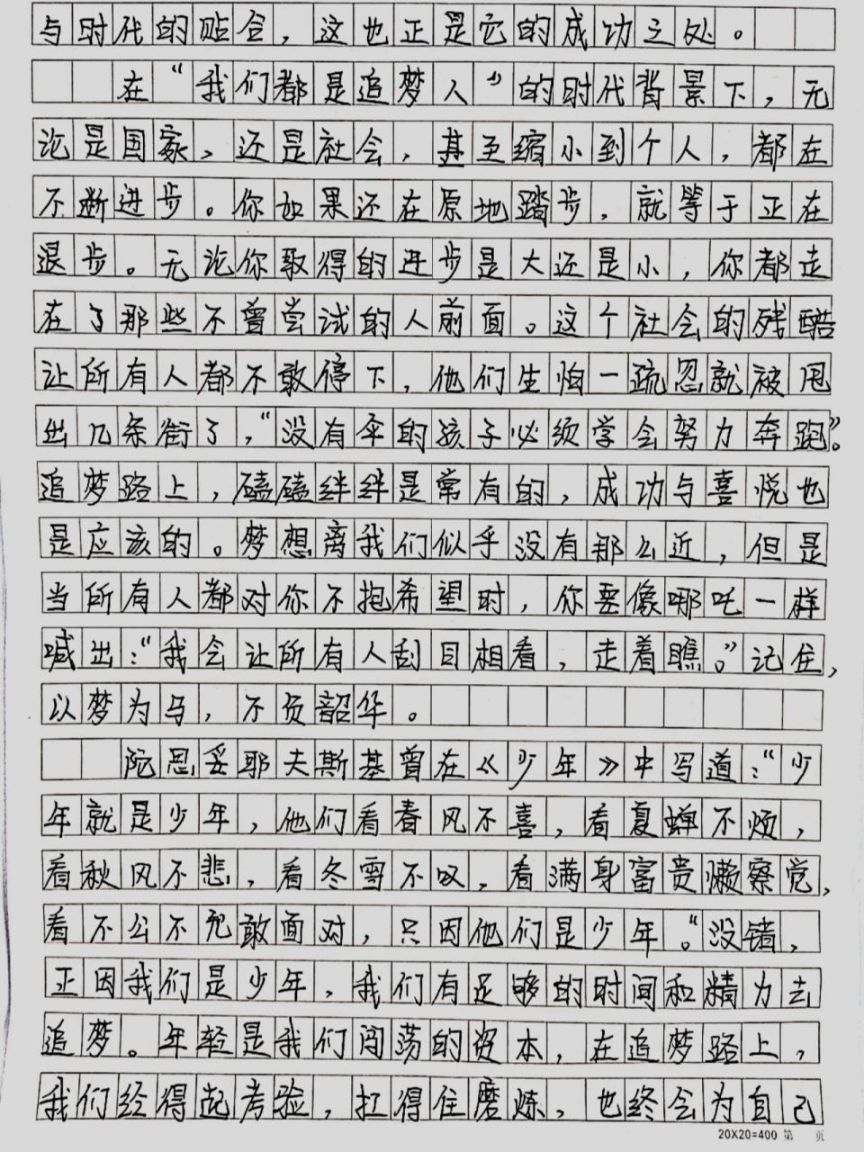 我是小小追梦人作文图片