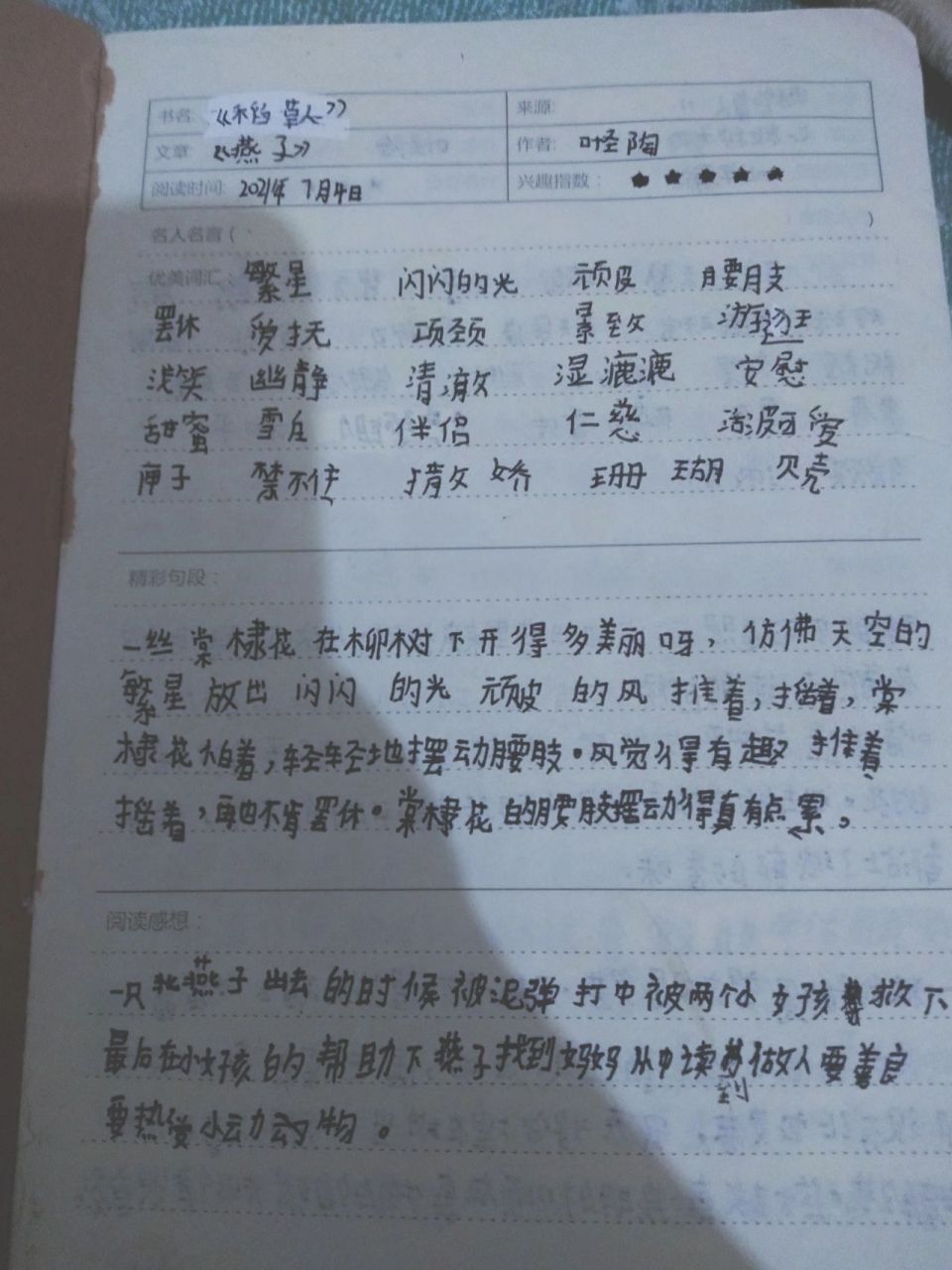 《稻草人》读书笔记 《稻草人》读书笔记