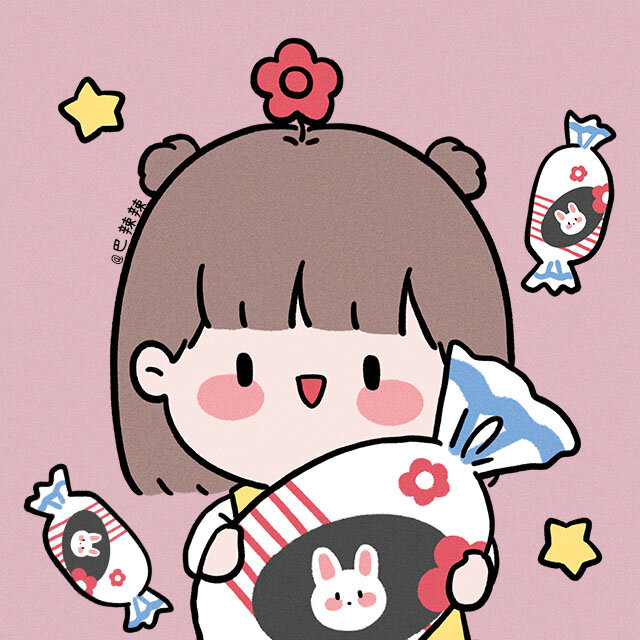 大白兔奶糖情侣头像
