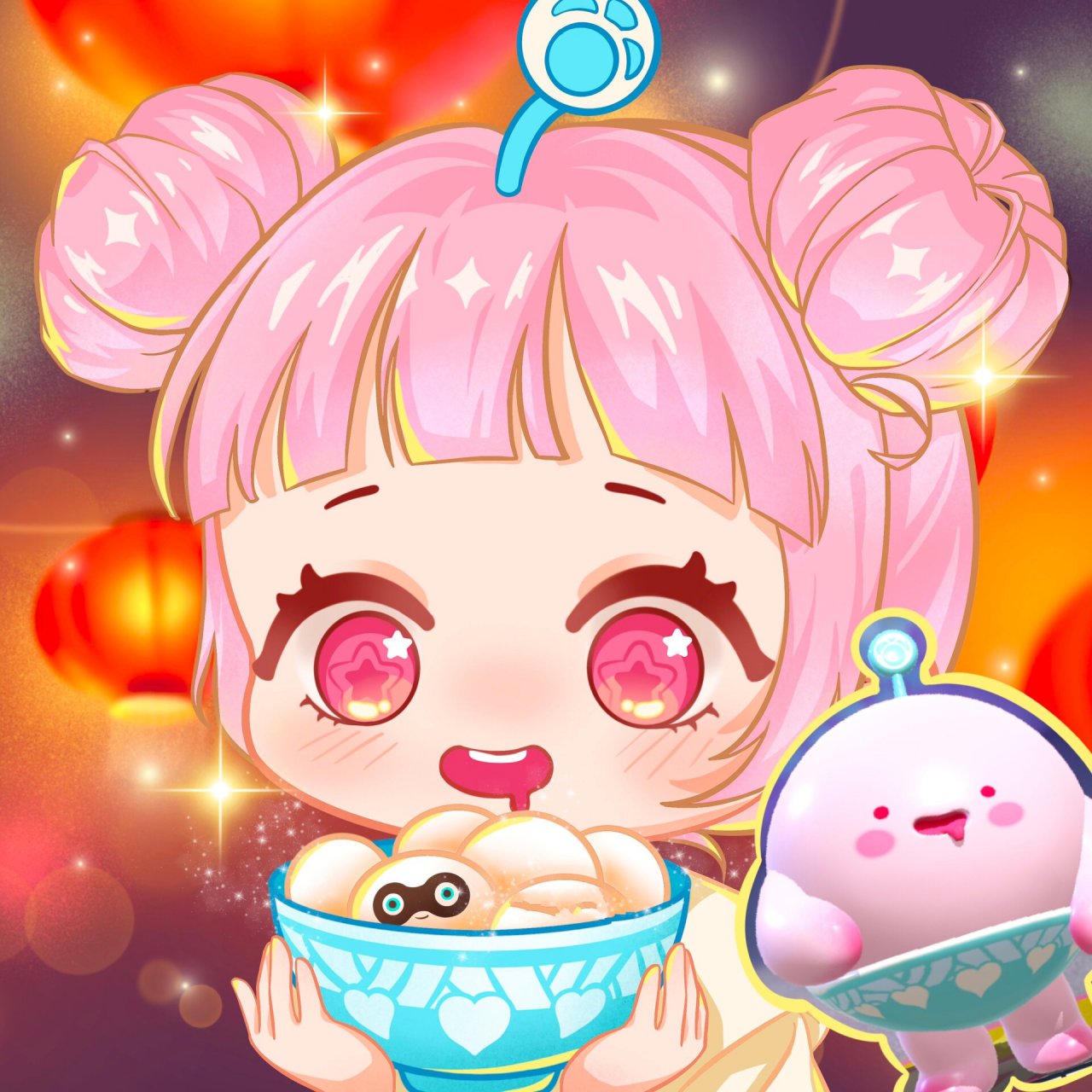 一口吃掉这个软乎乎小团子～ 左滑解锁其他配色78 蛋仔拟人系列头像