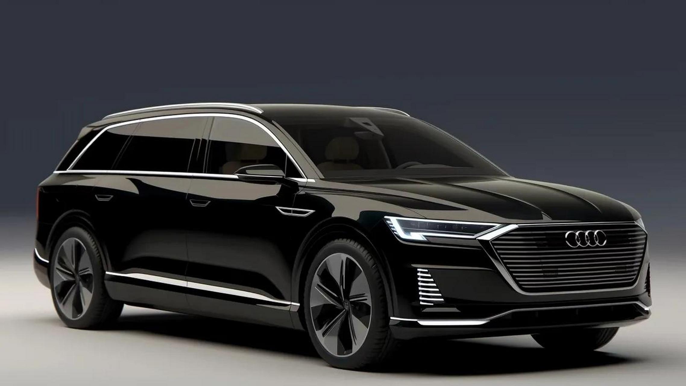 奥迪豪华商务车7座mpv 车型惊艳亮相.(图片均为虛构)