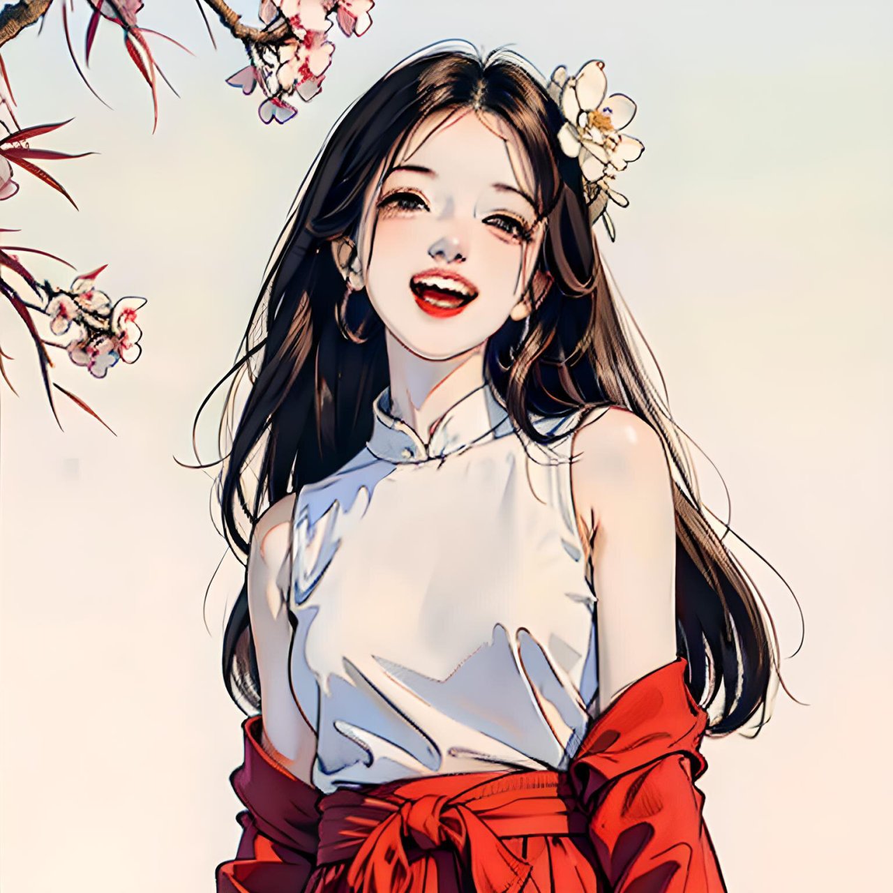 女生头像|春日桃花|好心情 #女生头像# #头像# #头像分享# #可爱头像