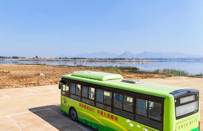 山东滕州公交开到景区边:去山东省滕州市龙阳镇的龙湖月色景区游玩