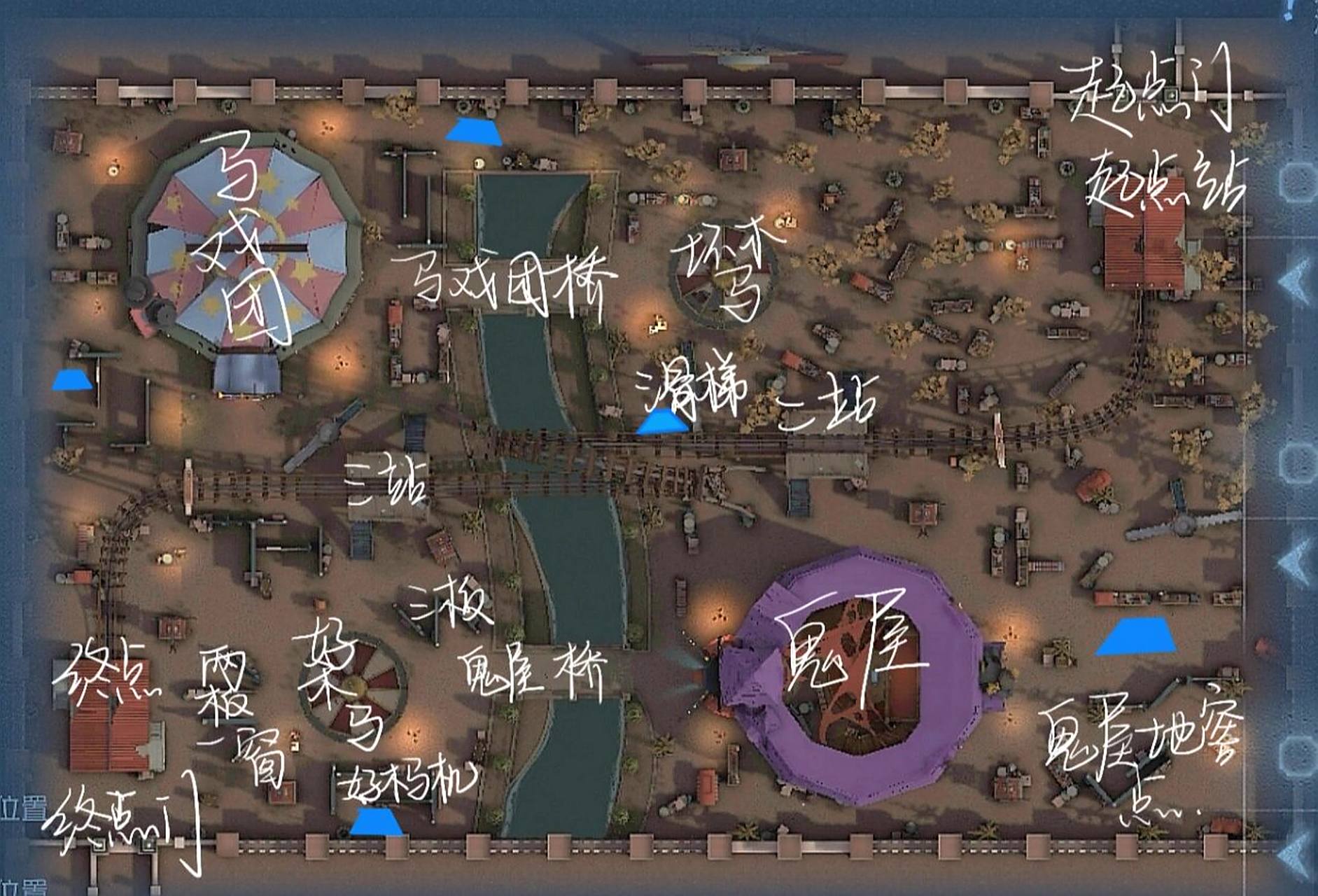 月亮河公园地图 本来我是想发到方便自己和好朋友平时记忆地图用的,没