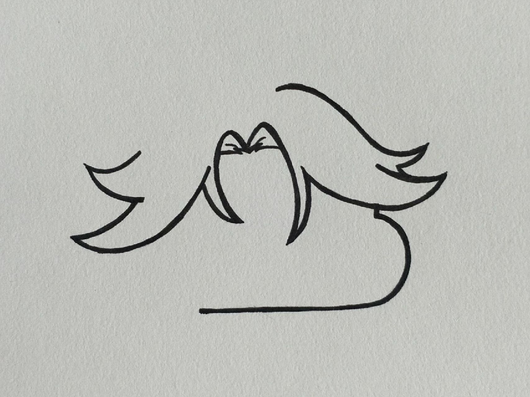 是魈魈的简笔画!