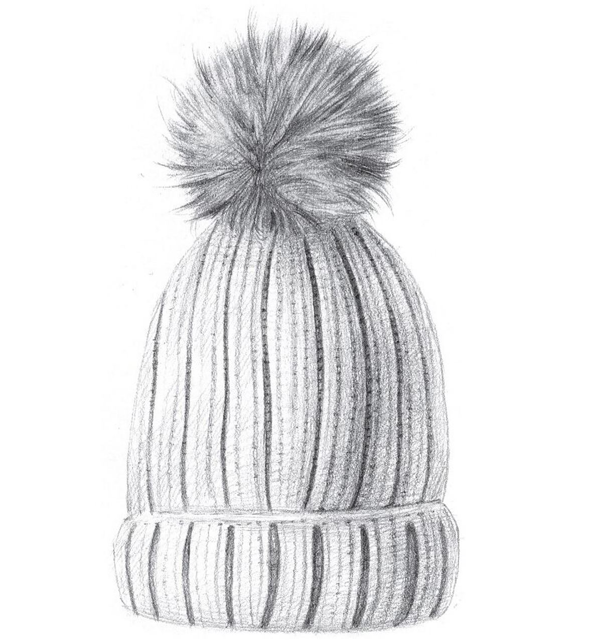 铅笔素描如此简单# 00毛线帽的画法 #零基础素描# - 使用铅笔类型