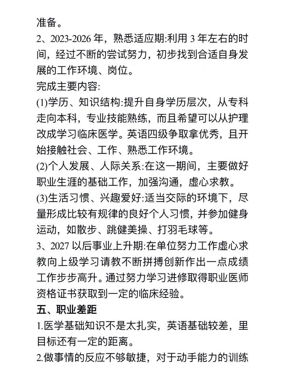 护理求职定位规划书(护理求职计划300字)
