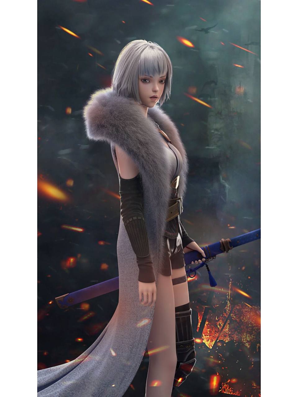 白月魁壁纸|灵笼女神|白老板永远的神 超美容颜,超白美腿 超强实力