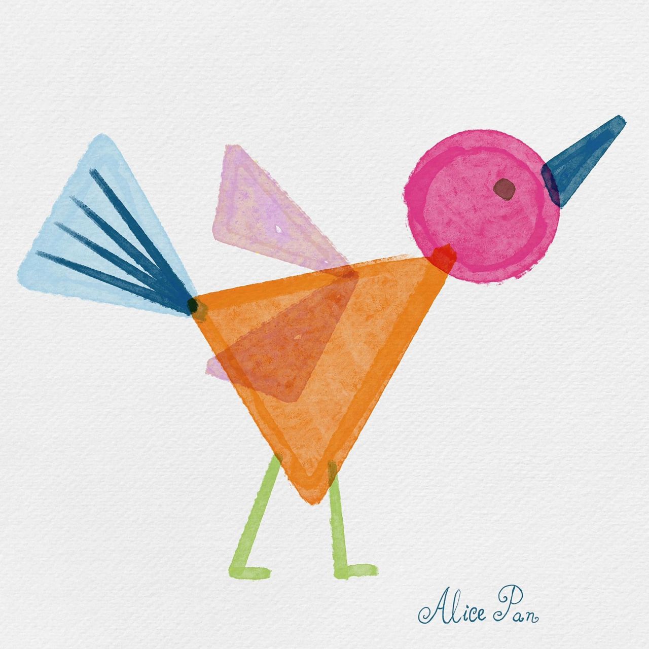 第五弹                	 如果只用几何图形画小动物,会是什么样呢?