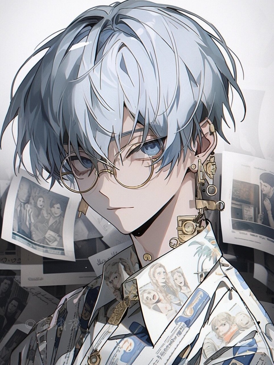 白衬衫男生头像|壁纸7215 白衬衫 奶fufu的蓝眼睛,我看看是谁又